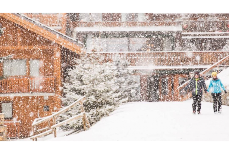 Heavy Snow in Meribel